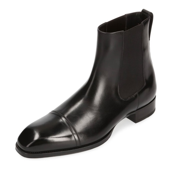 TOM FORD Black Elkan Chelsea Ankle Boots (Size US:12, EU:45) - Picture 4 of 10